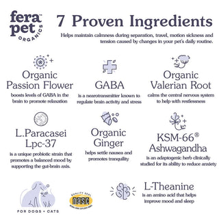 Fera Pets Calming Support Powdered Supplement for Dogs and Cats