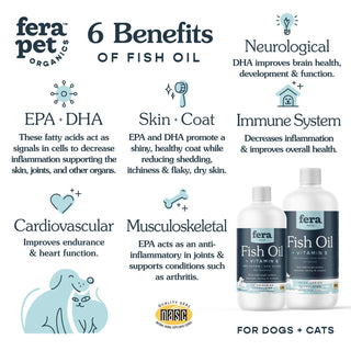 Fera Pets Fish Oil for Dogs & Cats, 16-oz