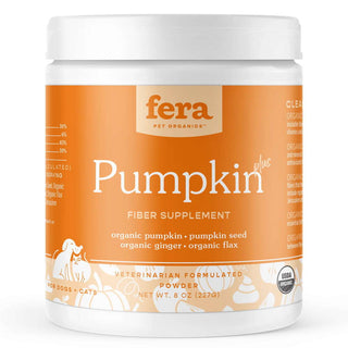 Fera Pets Pumpkin Plus Fiber Support Powdered Supplement for Dogs and Cats