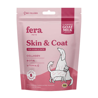 Fera Pets Skin & Coat Goat Milk Topper Supplement for Dogs & Cats