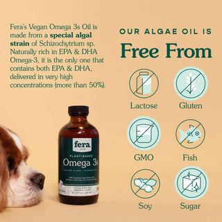 Fera Pets Vegan Omega-3 Oil for Dogs and Cats, 8-oz