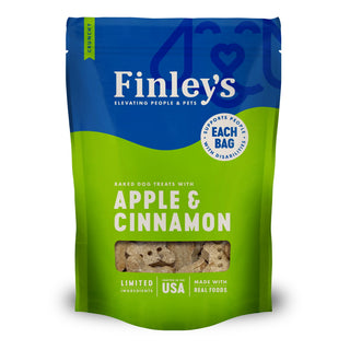 Finley's Apple & Cinnamon Crunchy Biscuits Dog Treats, 16-oz Bag