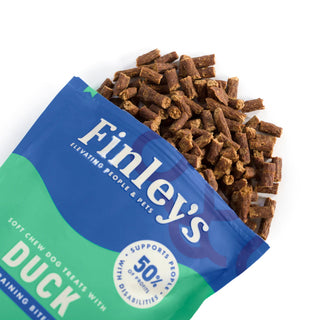 Finley's Duck Recipe Soft Chew Training Bites Dog Treats, 6-oz Bag