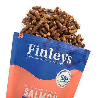 Finley's Salmon Recipe Soft Chew Training Bites Dog Treats, 6-oz Bag