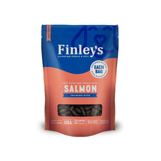 Finley's Salmon Recipe Soft Chew Training Bites Dog Treats, 6-oz Bag