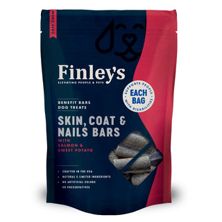 Finley's Skin, Coat & Nails Soft Chew Bars Dog Treats, 6-oz bag