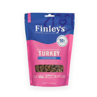 Finley's Turkey Recipe Soft Chew Training Bites Dog Treats, 16-oz Bag