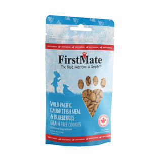 FirstMate Mini Trainers Wild Pacific Caught Fish Meal & Blueberries Dog Treats, 8-oz Bag