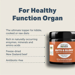 Four Leaf Rover Guts & Glory Organ Supplement for Dogs