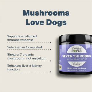 Four Leaf Rover Seven Shrooms Immune Support for Dogs