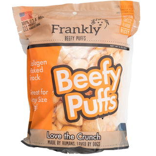 Frankly Pet USA Beefy Puffs Cheddar Cheese Flavor Dog Treats, 5-oz Bag