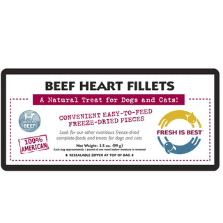 Fresh is Best Freeze-Dried Beef Heart Fillets Dog Treats