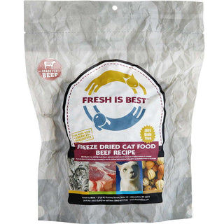 Fresh is Best Freeze-Dried Cat Food Beef Recipe, 8-oz Bag