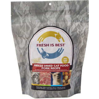 Fresh is Best Freeze-Dried Cat Food Pork Recipe, 8-oz Bag