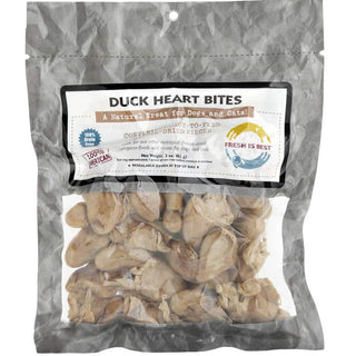 Fresh Is Best Freeze-Dried Duck Heart Bites Dog Treats