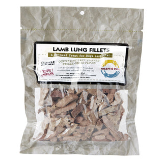 Fresh is Best Freeze-Dried Lamb Lung Fillets Dog & Cat Treats, 2-oz Bag