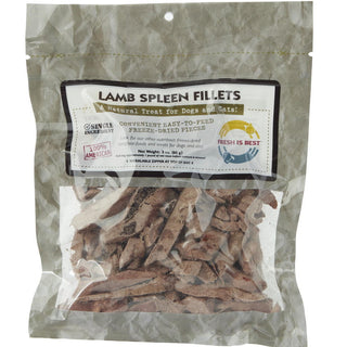 Fresh is Best Freeze-Dried Lamb Spleen Fillets Dog & Cat Treats, 3-oz Bag