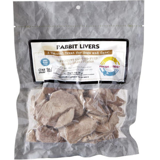 Fresh is Best Freeze-Dried Rabbit Livers Dog & Cat Treats, 3-oz Bag