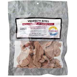 Fresh is Best Freeze-Dried Venison Bites Dog & Cat Treats, 3-oz Bag