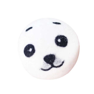 FriendSheep Baby Seal Wool Ball Dog Toy, 3-Inch