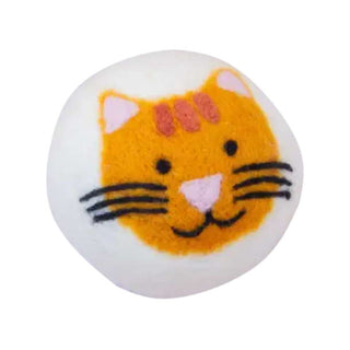 FriendSheep Cool Cat Wool Ball Dog Toy, 3-Inch