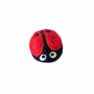 FriendSheep Gina the Ladybug Wool Cat Toy