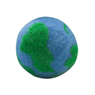 FriendSheep Mama Earth Wool Ball Dog Toy, 3-Inch