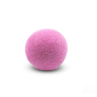 FriendSheep Pink Wool Ball Dog Toy, 3-Inch