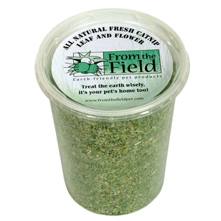 From The Field Catnip Leaf & Flower Blend for Cats, 3.5-oz Tub