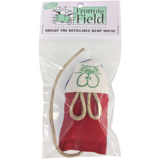 From The Field Shelby the Refillable Hemp Mouse with Organic Catnip Cat Toy