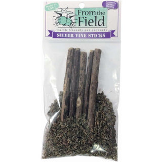 From The Field Silver Vine Sticks for Chewing In Ultimate Blend Catnip Mix for Cats