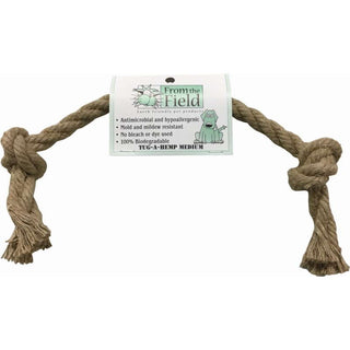 From The Field Tug A Hemp Rope Tug Dog Toy, Medium