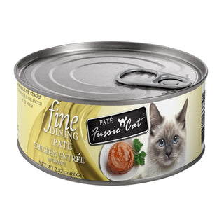 Fussie Cat Fine Dining Pate Chicken Entree in Gravy Wet Cat Food, 2.82-oz, Case of 24