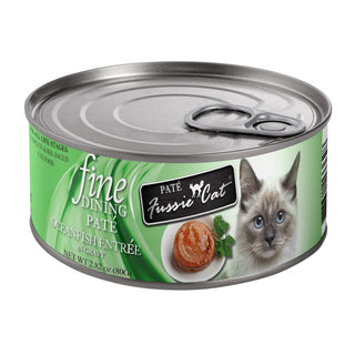 Fussie Cat Fine Dining Pate Oceanfish in Gravy Wet Cat Food, 2.82-oz, Case of 24