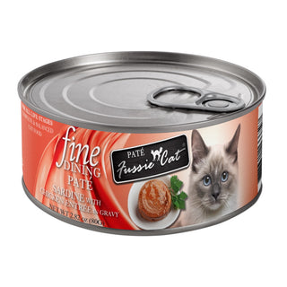 Fussie Cat Fine Dining Pate Sardine with Chicken Entree in Gravy Wet Cat Food, 2.82-oz, Case of 24