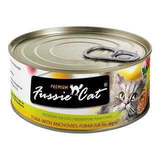 Fussie Cat Tuna With Anchovies Formula In Aspic Canned Cat Food, 5.5-oz, Case of 24