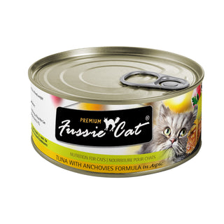 Fussie Cat Tuna With Anchovies Formula In Aspic Canned Cat Food, 2.82-oz, Case of 24