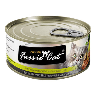 Fussie Cat Tuna With Mussels Formula In Aspic Canned Cat Food, 5.5-oz, Case of 24