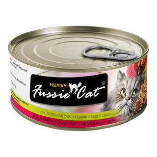 Fussie Cat Tuna With Oceanfish Formula In Aspic Canned Cat Food, 5.5-oz, Case of 24