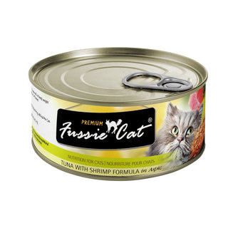 Fussie Cat Tuna With Shrimp Formula In Aspic Canned Cat Food, 2.82-oz, Case of 24