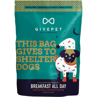 GivePet Breakfast All Day Dog Treats, 12-oz Bag