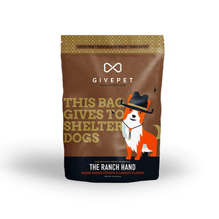 GivePet Ranch Hand Bison Recipe Dog Treats, 12-oz Bag