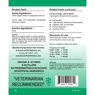 Glacier Peak Super Cleanse Detox for Dogs & Cats, 12-oz Powder