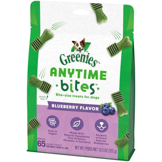 Greenies Anytime Bites Blueberry Flavor Soft & Chewy Dog Treats, 10.3-oz Bag