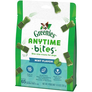 Greenies Anytime Bites Mint Flavor Soft & Chewy Dog Treats, 10.3-oz Bag