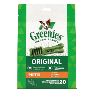 Greenies Original Petite Size Dental Dog Treats, 20-Count Bag