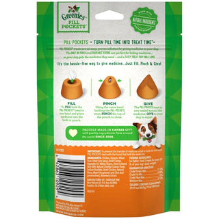 GREENIES Pill Pockets Canine Cheese Flavor Dog Treats, Tablet Size, 30-Count Bag