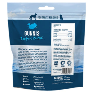 Gunni's Cod Baby Bites Dog Treats, 2.5-oz Bag