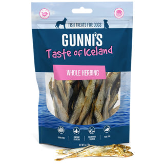 Gunni's Whole Herring Dog Treats, 3-oz Bag