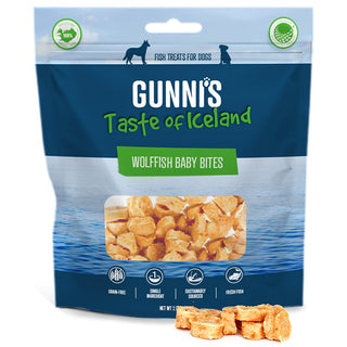 Gunni's Wolf Fish Baby Bites Dog Treats, 2.5-oz Bag